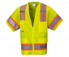 portwest us373yl hi vis construction vest short sleeve