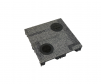Powerflor solid panel raised cable management system data outlet