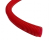 Red split wire loom tubing per foot