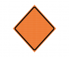 JBC blank  safety sign, mesh, Orange