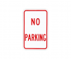Rubberform aluminum no parking sign