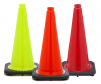 18" JBC Plastic Traffic Cones, Multi Colors, 4 lbs
