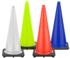 28" JBC Plastic Traffic Cones, Multi Colors, 7 lbs