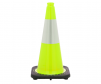 JBC 18" Orange safety cone, single reflective collar, 4 lbs