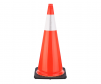 JBC 28" Orange safety cone, single reflective collar, 5.5 lbs