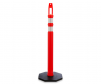 Diamond top Traffic Post Delineator, Orange, 42" H x 12#