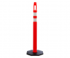Diamond top Traffic Post Delineator, Orange, 42" H x 8#