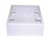 2 gang junction box, white