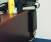 Black wiremate cable manager in use