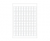 0.80 inch by 0.50 inch zip tape label sheet