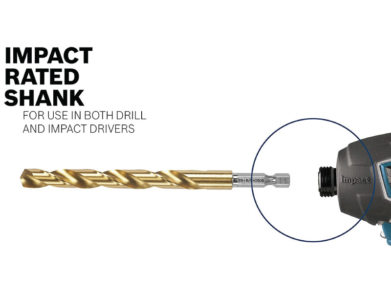 BOSCH® Impact Tough Titanium Drill Bit Set 9pc