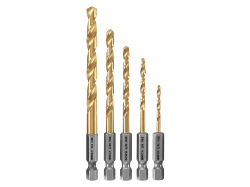 BOSCH® Impact Tough Titanium Drill Bit Set 5pc