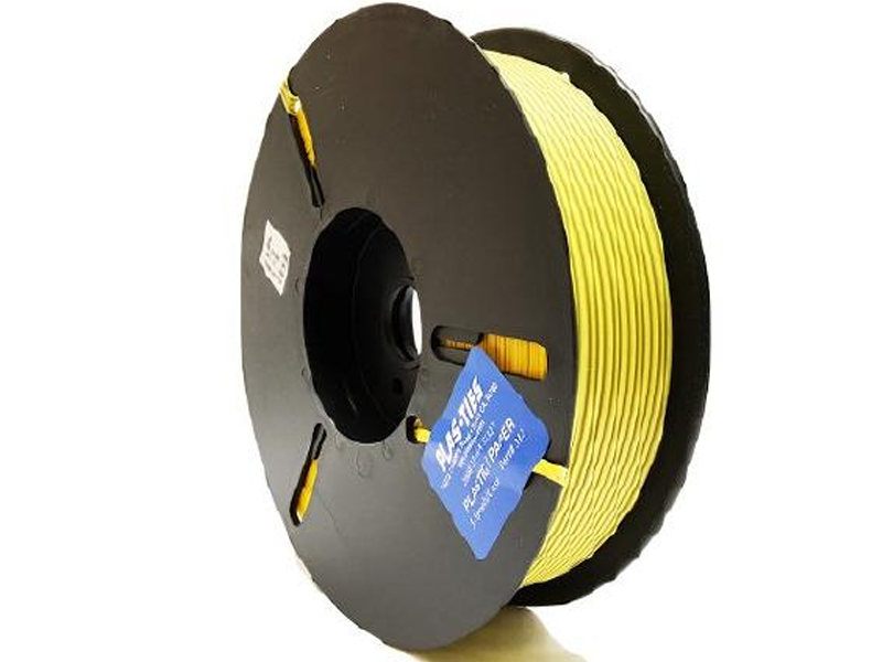 1 Roll Black Plastic Twist Tie - 65ft (20m) Length With Built-in Cutter, Flat Style - View #3