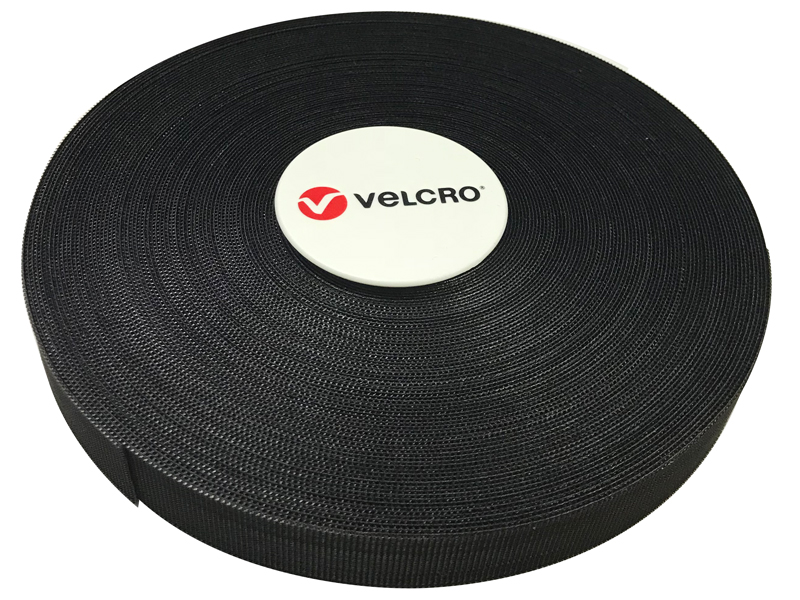 VELCRO® Brand Qwik Tie Tape - 5/8 x 25 yard rolls- Black or white