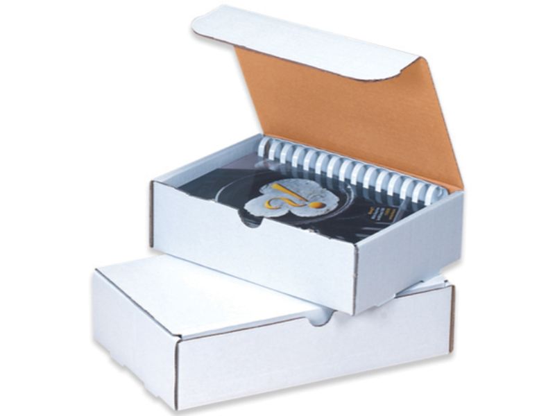 Pack Kontrol® Literature Mailer Boxes White Mailers Kraft Mailer Boxes