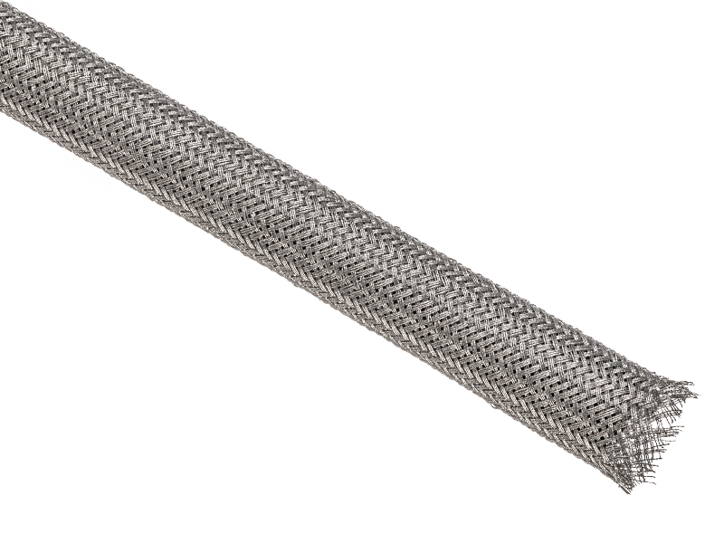 AC/DC Wire And Supply 304 Stainless Steel Flat Braid Sleeving – 3/16" X 10ft – USA Made (Part 230SS)