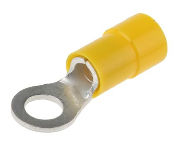 4BA Yellow Size:3.7mm - 50 Pack Ring Terminal 