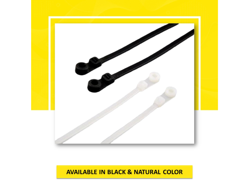 Screw Mount Cable Ties Zip Ties With Screw Hole Mounted Head Zip