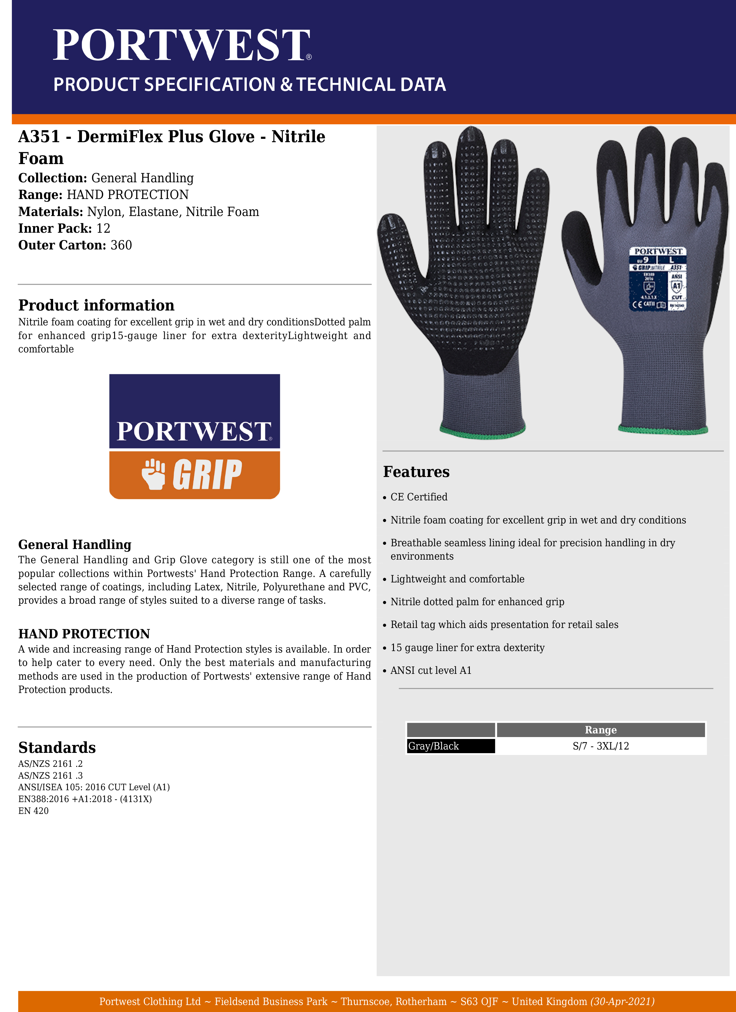 A1 General Purpose Work Gloves