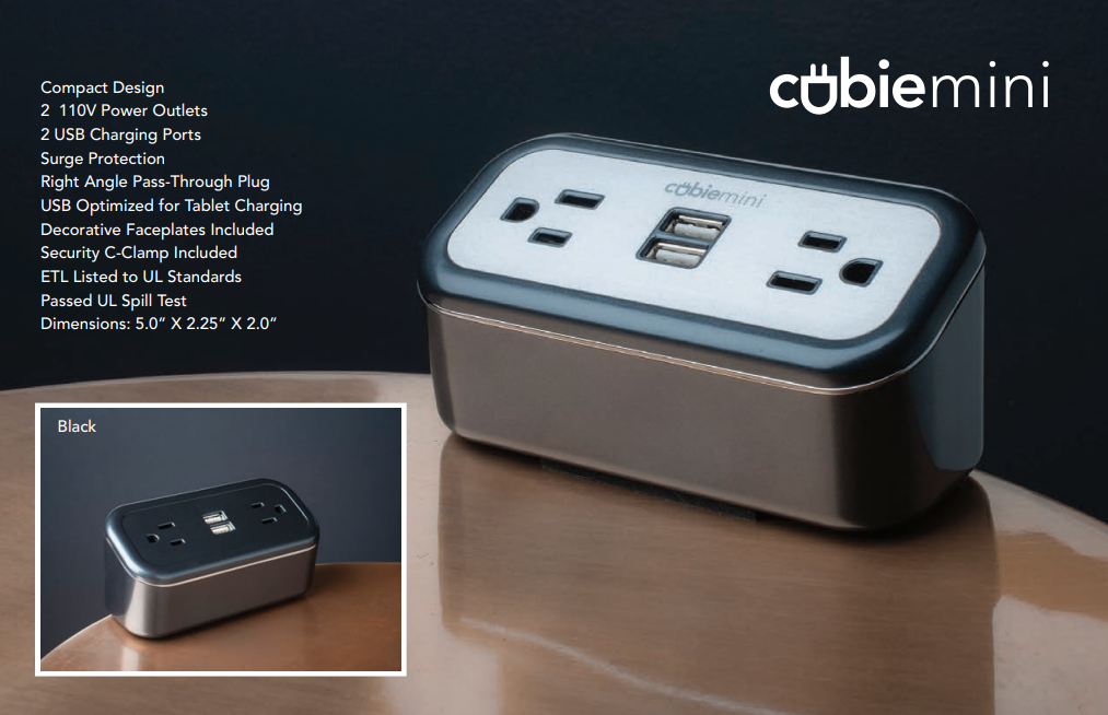 Brandstand® Cubiemini® | Desktop Mini Power & USB Charging Hub