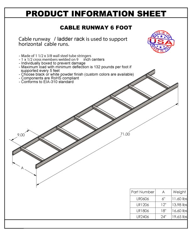 Steel Cable Ladder Tray System Cable Ties And More