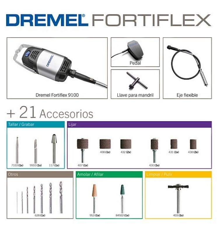Dremel® 9100-21 Fortiflex Heavy Duty Flex Shaft Tool